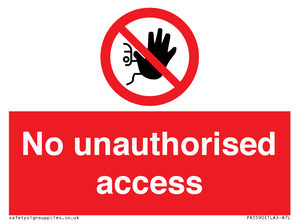 No unauthorised access
